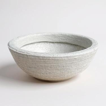 Imagem de vaso para plantas e flores mini cuia bacia 22cm cactos suculentas decoração (Cinza, 1 unidade)