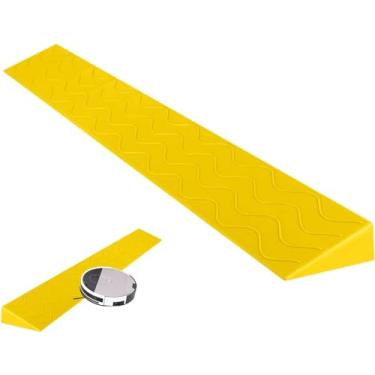 Imagem de Scooter Para Cadeira De Rodas Robô De Varredura Rampa De Meio-fio Interno - Ideal Para Limpeza De Bicicletas Em Garagem E Armazém, Yellow, Height 2.5cm