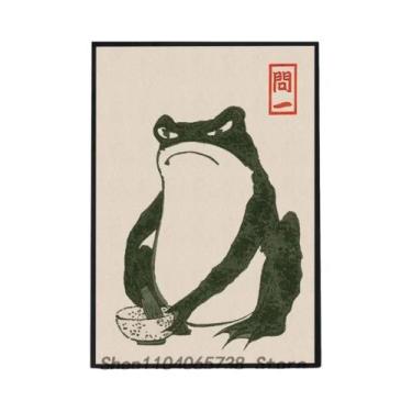 Imagem de Antigo Vintage Sapo Cartaz Impressão De Papel Para Casa Sala De Estar 