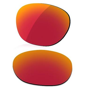 Imagem de LenzReborn Lente polarizada de substituição para óculos de sol RayBan Wayfarer RB2132 55 mm - vermelho fogo - polarizado espelhado