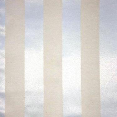 Imagem de Toalha de Mesa Redonda em Jacquard Listrado Azul Bebê com Bege - 2,80m