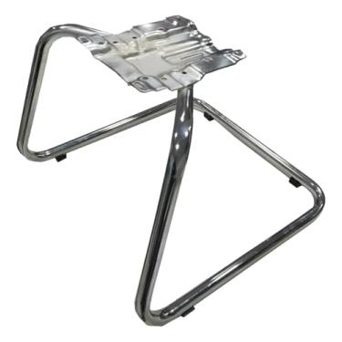 Imagem de Estrutura Contínua Cromada para Cadeira Diretor – Base em Aço 1" Suporta 120 kg Flange 20 x 16 cm Escritex