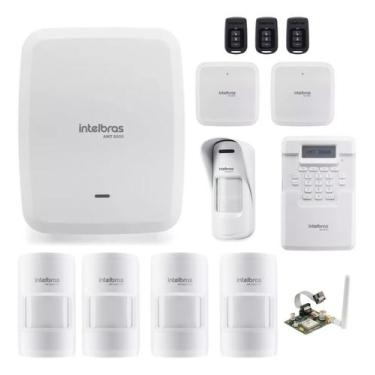 Imagem de Kit Alarme Amt 8000 Sf Wifi E 5 Infravermelho E Modulo Xag - Intelbras