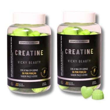 Imagem de 2 UN. CREATINE - 2 Creatinas em Goma Sabor Maçã Verde (120 gomas) - VI