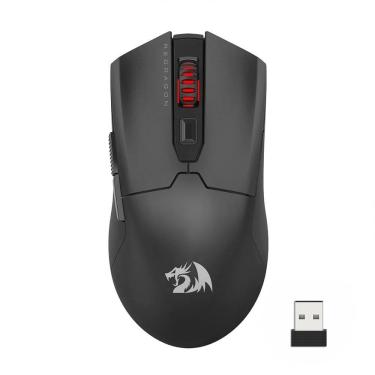Imagem de Mouse Gamer Redragon Fyzu Pro, Wireless, Bluetooth, 26000DPI, 6 Botões, Preto