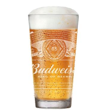 Imagem de Copo de Vidro Budweiser Para Cerveja 415ml- Ruvolo