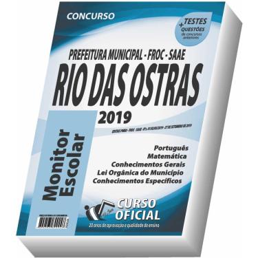Imagem de Apostila Rio Das Ostras - Monitor Escolar