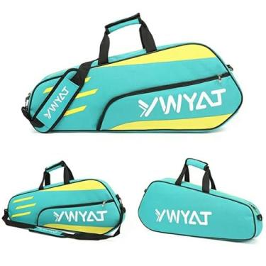 Imagem de RAQUETEIRA DE BEACH TENNIS PADEL BADMINTON TÊNIS BOLSA YWYAT ORIGINAL (VERDE AGUA)