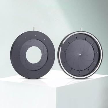 Imagem de Diâmetro de abertura de íris ajustável 2 mm-50 mm diafragma óptico diafragma de íris para lente ajustável de íris de microscópio (SK50)