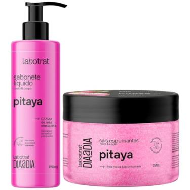 Imagem de Kit Sabonete Liquido + Sais Corpo E Rosto Labotrat Dia A Dia Cheiro De Fruta Pitaya 190ml
