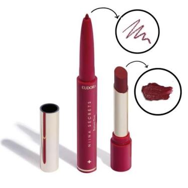 Imagem de Batom Malva Duo Perfect Match Eudora Niina Secrets 1,65G