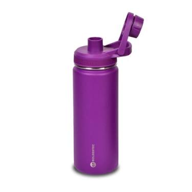 Imagem de Garrafa Térmica Inox Goldentec 500ml Roxo para bebidas quentes ou fria