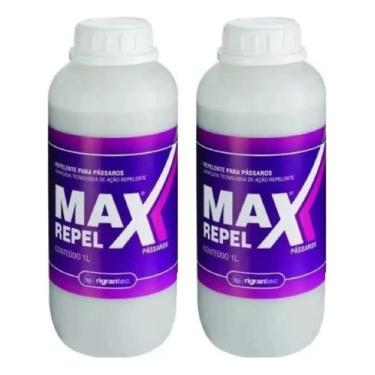 Imagem de 2 Max Repel Repele Os Pássaros Do Seu Pomar Zerotox 1 Litro - regrinte