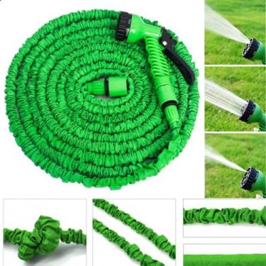 Imagem de Mangueira Flexível Expansível Verde 15m  Compacta e Leve - ROMI