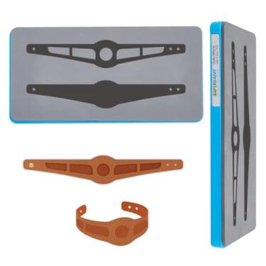 Imagem de SUPERDANT Pulseira de encaixe, matrizes de corte de couro, máquina de cortar matrizes de couro, ferramenta de perfuração para artesanato, joias, faça você mesmo, matrizes de madeira, presentes para