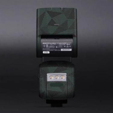 Imagem de HVL-F60RM Película de vinil anti-arranhões Casaco protetor de câmera Flash Adesivo Wrap Film Body Protector Decalque Skin para Sony HVL-F60RM (Triângulo Verde)