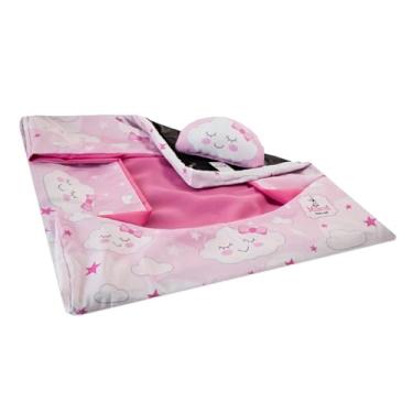 Imagem de Capa Para Cama Cachorro e Gato Mileva - Coleção Mania (60x60 cm, Nuvem Rosa)