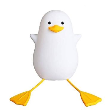 Imagem de Luminária De Silicone Noturna Recarregável Toque Cores Pato