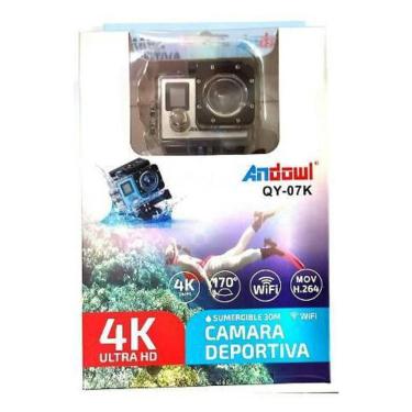 Imagem de Câmera Sportiva 4K Andowl Action Wifi Branco