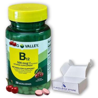 Imagem de Suplemento Fusion Shop Store B12 500mcg Sublingual 200 comprimidos - F