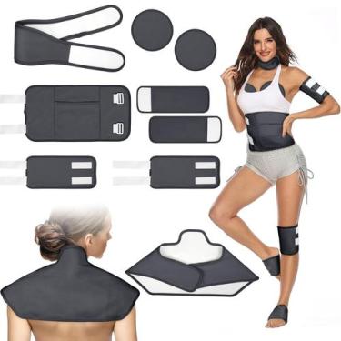 Imagem de Kit de embalagem de óleo de rícino Yerepk, 9 peças de algodão orgânico