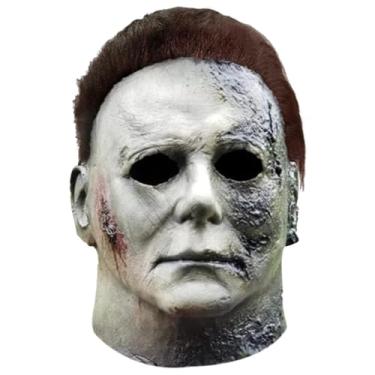 Imagem de Pawirose Michael Myers Mask,Halloween Horror Masquerade Mask for Men Adullts,Horror Movie Michael MyersCostume Accessory for Cosplay (green)