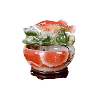 Imagem de Fonte de mesa de fácil instalação em estilo chinês para circulação de água para relaxamento de meditação (GG)