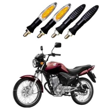 Imagem de KIT 4 Setas Esportivas Pisca de Led Modelo P11 Para Moto Honda CG 150 