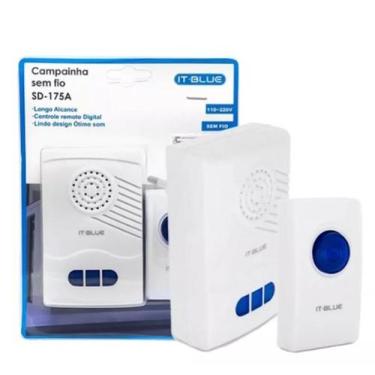 Imagem de Campainha Sem Fio Longo Alcance Residencial Comercial 110V/220V - kapb