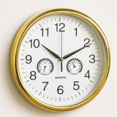Imagem de Relógio Luxo Dourado de Parede Decorativo Para Escritório - Yeet