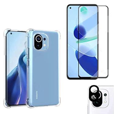 Imagem de Kit Capa Anti Impacto e Película De Vidro + Película da Câmera Para Xiaomi Mi 11 Lite Mi11 Lite