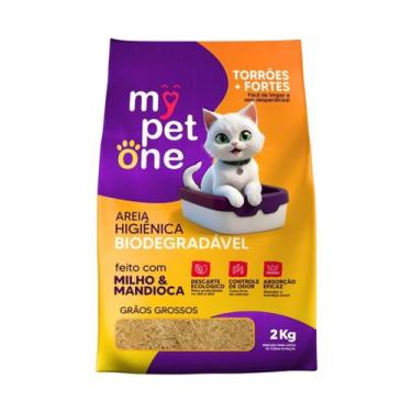 Imagem de Kit Biodegradável Gatos Bio Gold Grossa MyPetOne - 2Kg
