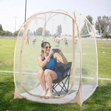 Imagem de Tenda esportiva EighteenTek - abrigo instantâneo para barraca - barraca bolha ao ar livre 1-6 pessoas - barraca de chuva acampamento abrigo solar pop-up - transparente, patente pendente de design