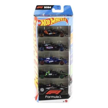 Imagem de Carrinho Hot Wheels Mini Fórmula 1 JGF58 Sortido - Embalagem com 5 Uni
