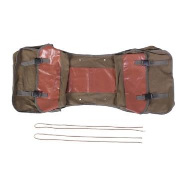 Imagem de YWBL-WH Saco de Rack Traseiro Ajustável, Couro Refletivo, Capacidade de 30-35L, Material de Lona, ​​Capacidade de Carga de 49 Kg, Duas Cordas para Deslocamento, Compras, Viagem