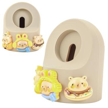 Imagem de Lindo suporte de carregador de capivara de desenho 3D compatível com Apple Watch séries 9/8/SE2/SE/Ultra2/Ultra/7/6/5/4/3/2/1 (49 45 44 42 41 40 38 mm), base de carregamento de silicone para iWatch