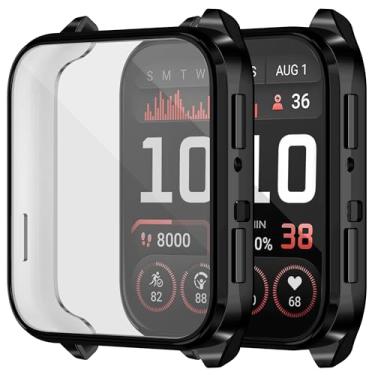 Imagem de RICHONE Protetor de tela compatível com Venu X1 GPS Smartwatch capa para Garmin Venu X1 capas completas de TPU flexível resistente a arranhões preto