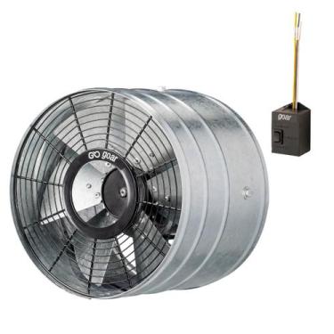 Imagem de Exaustor Axial Pesado Goar 30cm Monof. Galvanizado - EP30 M4, 110V