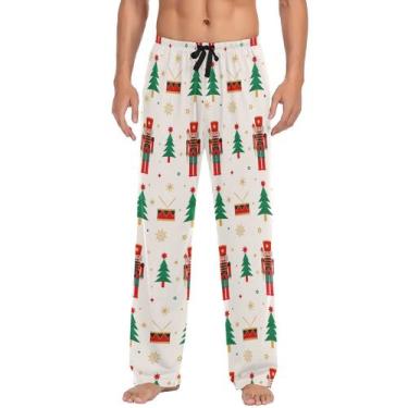 Imagem de Calças de pijama Ollabaky Nutcracker, árvore de Natal para homens