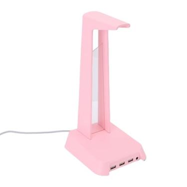 Imagem de Generic Stand Fone de Ouvido para Jogos, Fone de Ouvido de Jogo Multifuncional para Casa (Rosa)