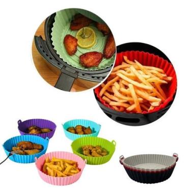 Imagem de Forma de Silicone para Air Fryer Solução Lavável e Reutilizável e Livr