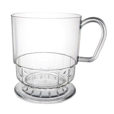 Imagem de Party Essentials N81099 Copos de café de plástico rígido Deluxe/Elegance 227 ml, 10 unidades, transparentes