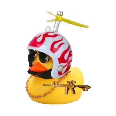 Imagem de Capacete De Pato De Borracha Amarelo, Decoração De Interior De Carro, 