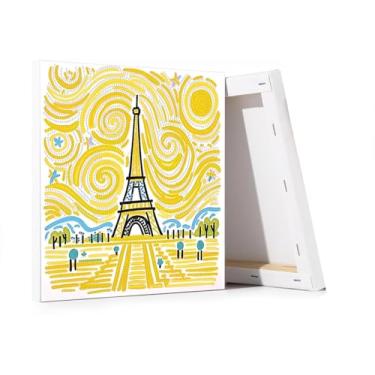 Imagem de Apomelo Kit de arte de diamante para adultos Paris Special Gem Diamond Art Kit de pintura com moldura para decoração de parede em casa