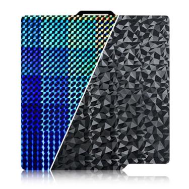 Imagem de Ideaformer Placa de construção PEO H1H texturizada dupla face para Bambu Lab X1/X1C/X1E/P1P/P1S/A1, diamante flexível PEO + placa de aço de mola Phantom H1H 257x257mm para impressoras 3D Bambu