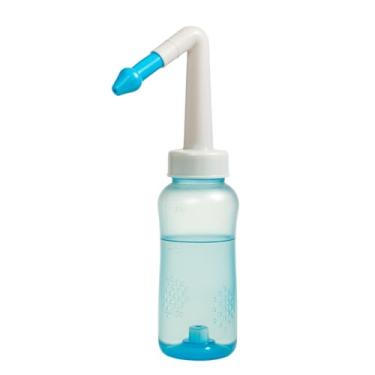 Imagem de Lavador Nasal com Irrigador 300ml Azul Garrafa Plástica para Higienização e Descongestão