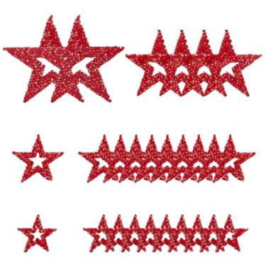 Imagem de BEUNITONE 26 peças de remendos Star Iron on Bling Diamond Hotfix com strass de cristal para decoração de roupas aplique de glitter para decoração de roupas, aplique de glitter para calça social faça