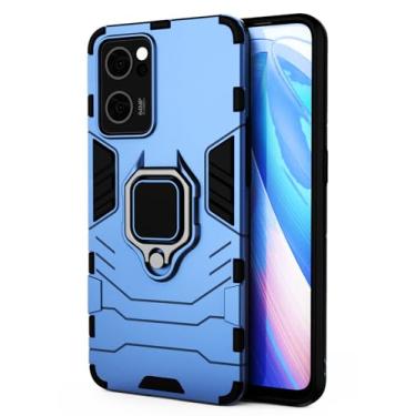 Imagem de SORAKA Capa para OPPO Find X5 Lite 5G com suporte para anel Capa Slim Fit de TPU macio Capa OPPO Find X5 Lite 5G com placa de metal para suporte magnético de telefone para carro