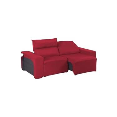 Imagem de Kit Capa para Sofá Retrátil 2 Lugares - Tecido Soft e Confortável, Capa Protetora Ajustável, para Sofá de Espuma(Vermelho,0,60 cm)