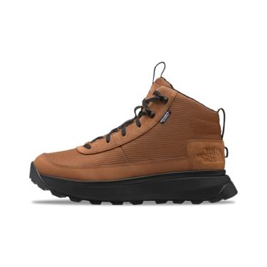 Imagem de The North Face Bota masculina Bergen Mid impermeável para caminhada, cinza queimado/TNF preta, tamanho 41